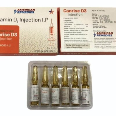Vitamin D3 600000 IU/ml Injection (6 x 1ml ampoules)