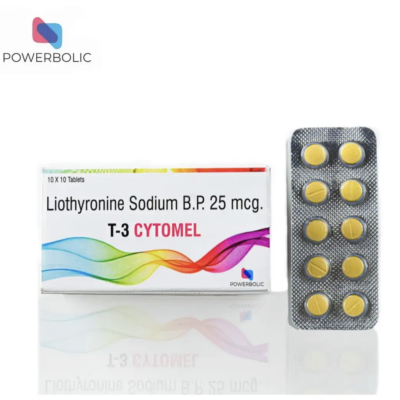 T3 25Mcg 100Tabs [Liothyronine Sodium]